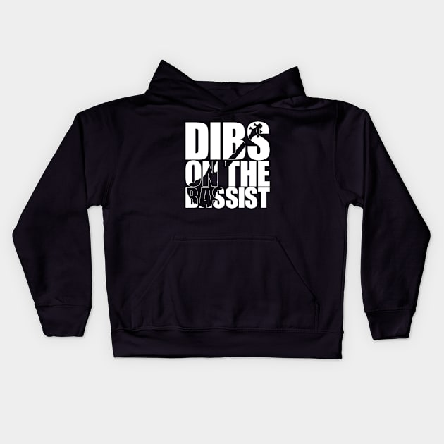 DIBS ON THE BASSIST funny bassist gift Kids Hoodie by star trek fanart and more